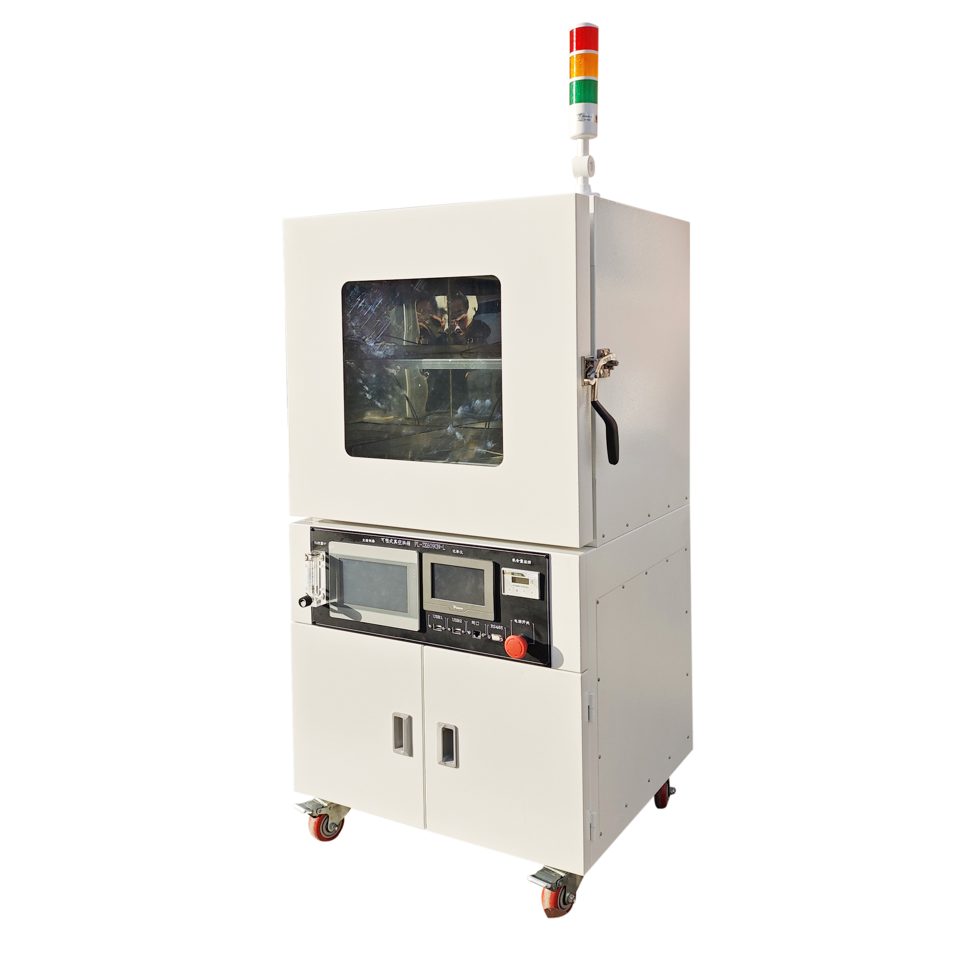 PLC控制真空干燥箱 六通道溫度監控 氧含量顯示